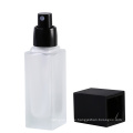 20ml 30ml square glass essence cosmetic liquid foundation lotion bottle with pump